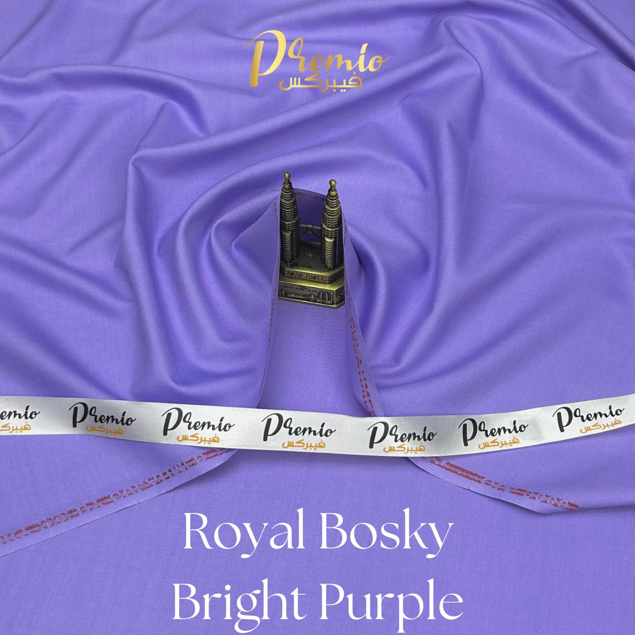 Premium Wash & Wear Bosky Finish - Bright Purple