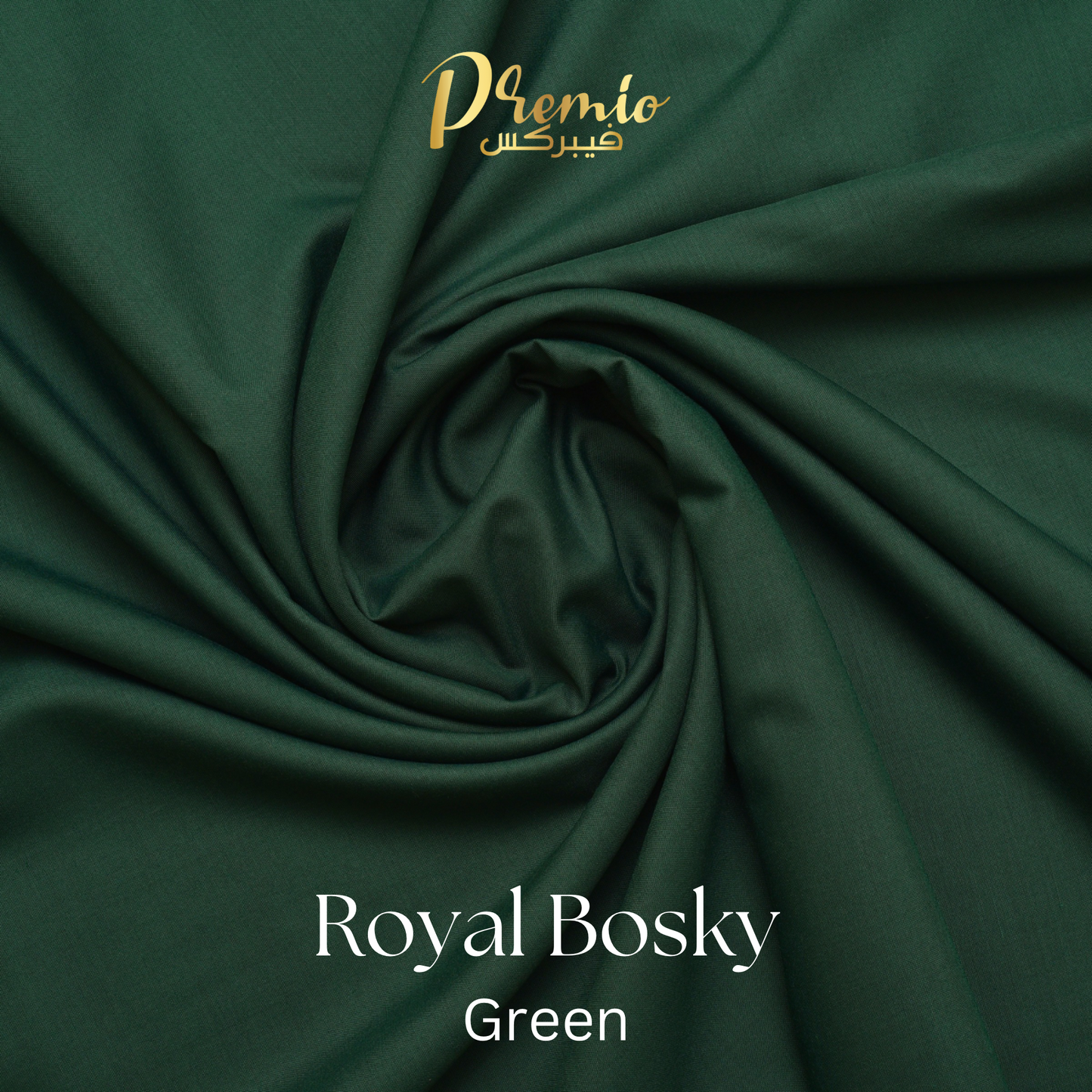 Premium Wash & Wear Bosky Finish - Green