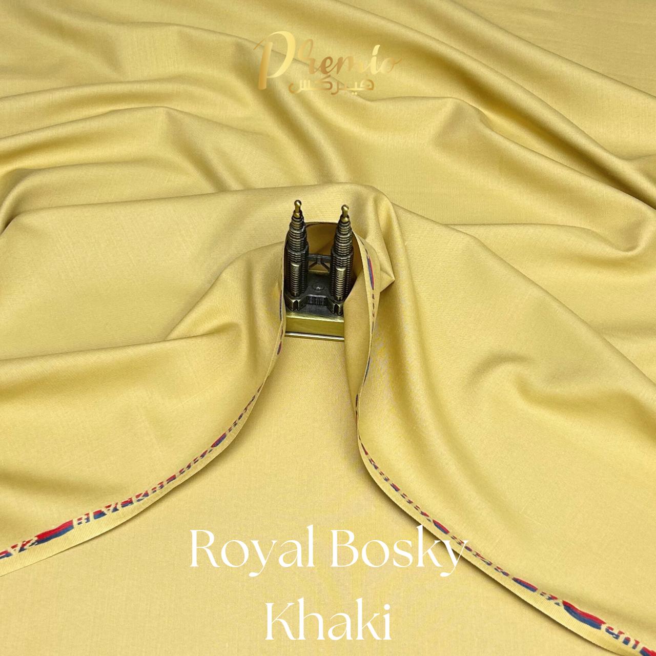 Premium Wash & Wear Bosky Finish - Khaki