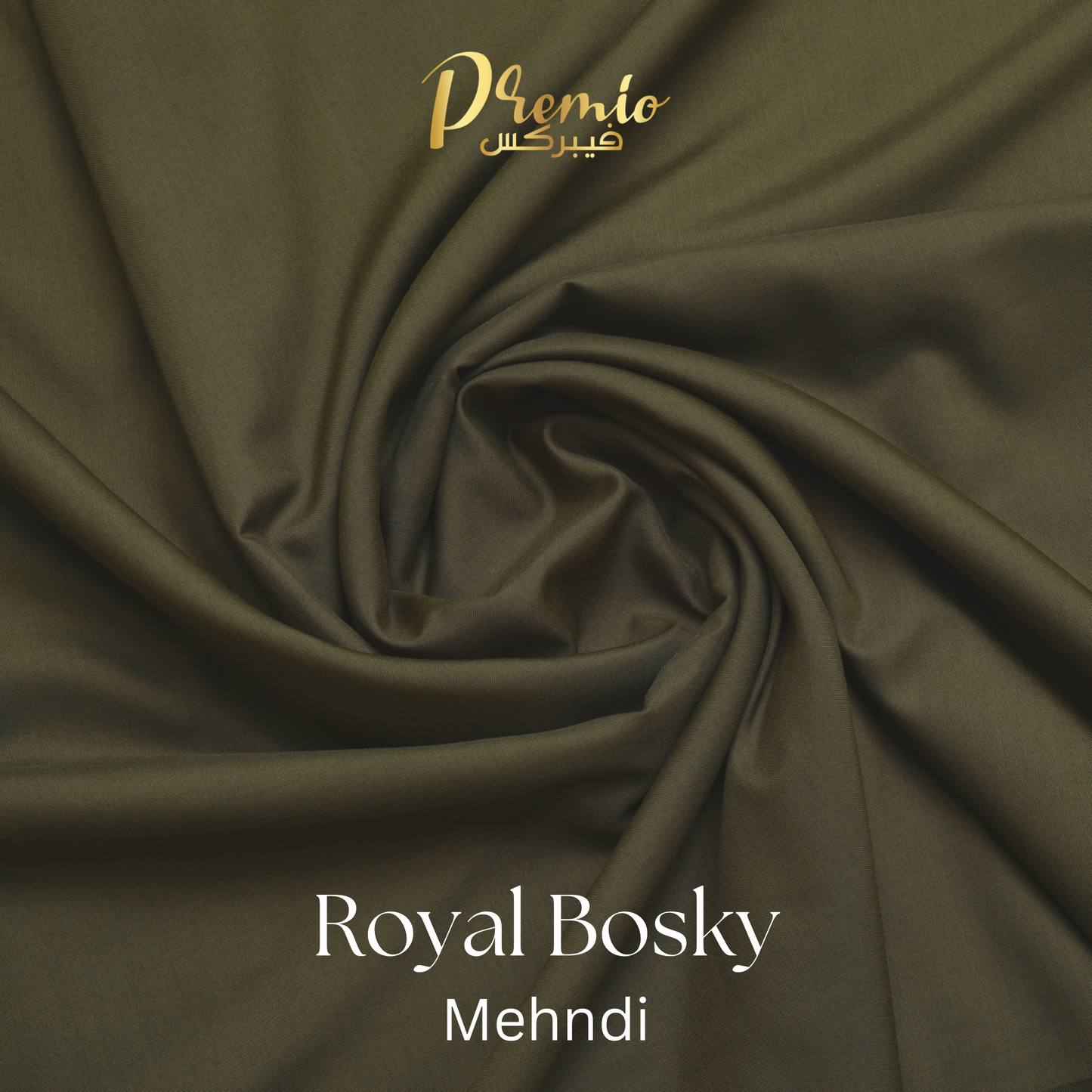 Premium Wash & Wear Bosky Finish - Mehndi