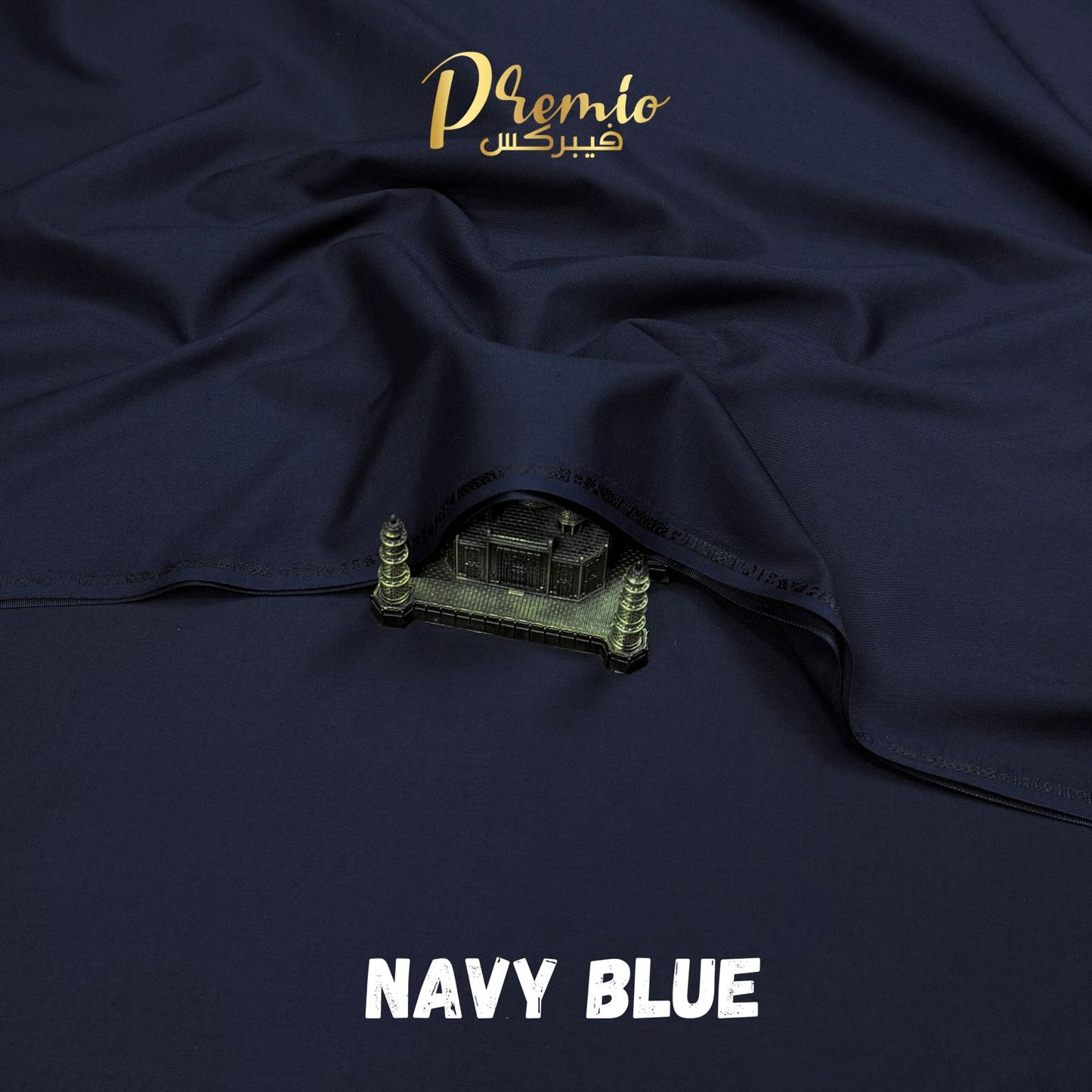 Premium Wash & Wear Bosky Finish - Navy Blue