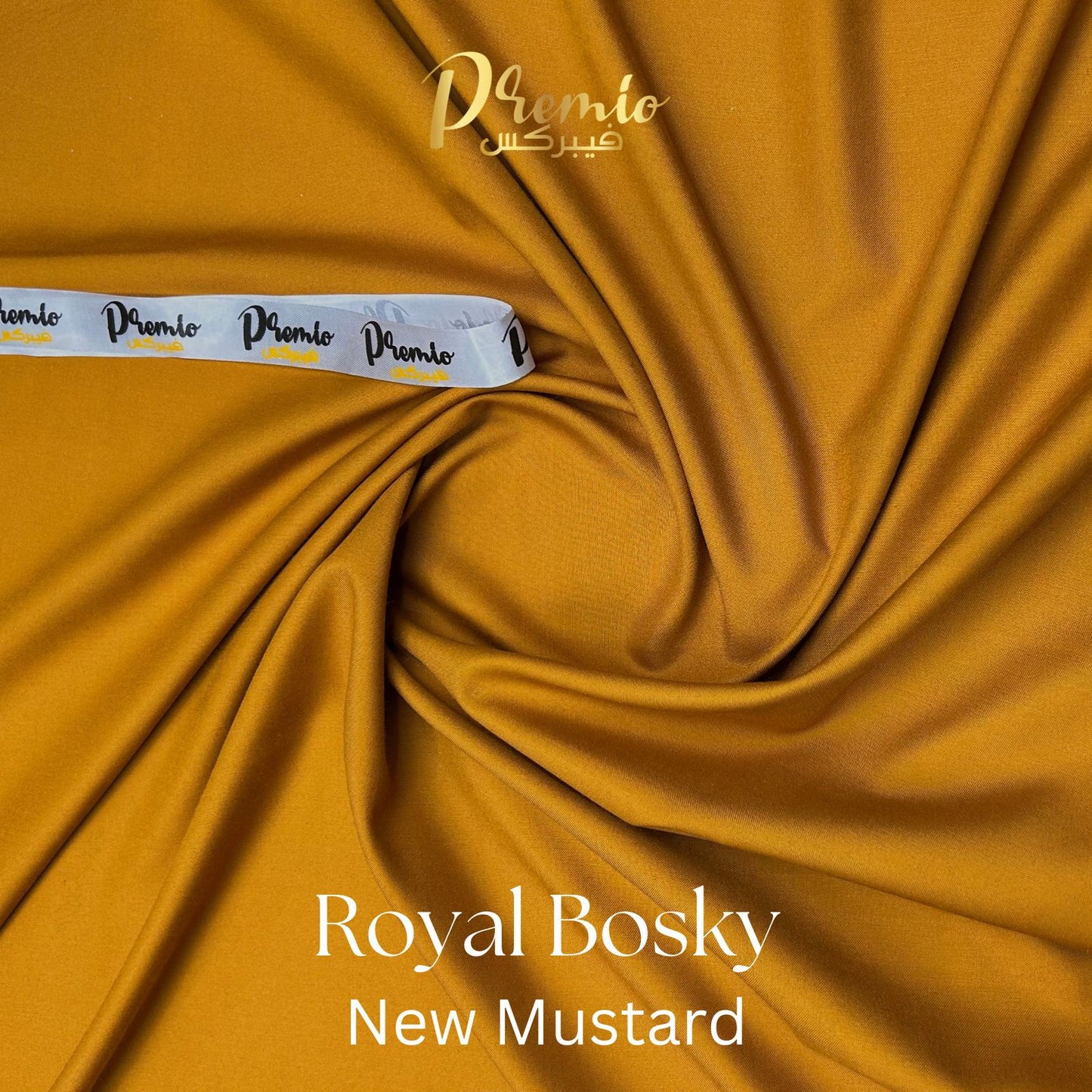 Premium Wash & Wear Bosky Finish - New Mustard