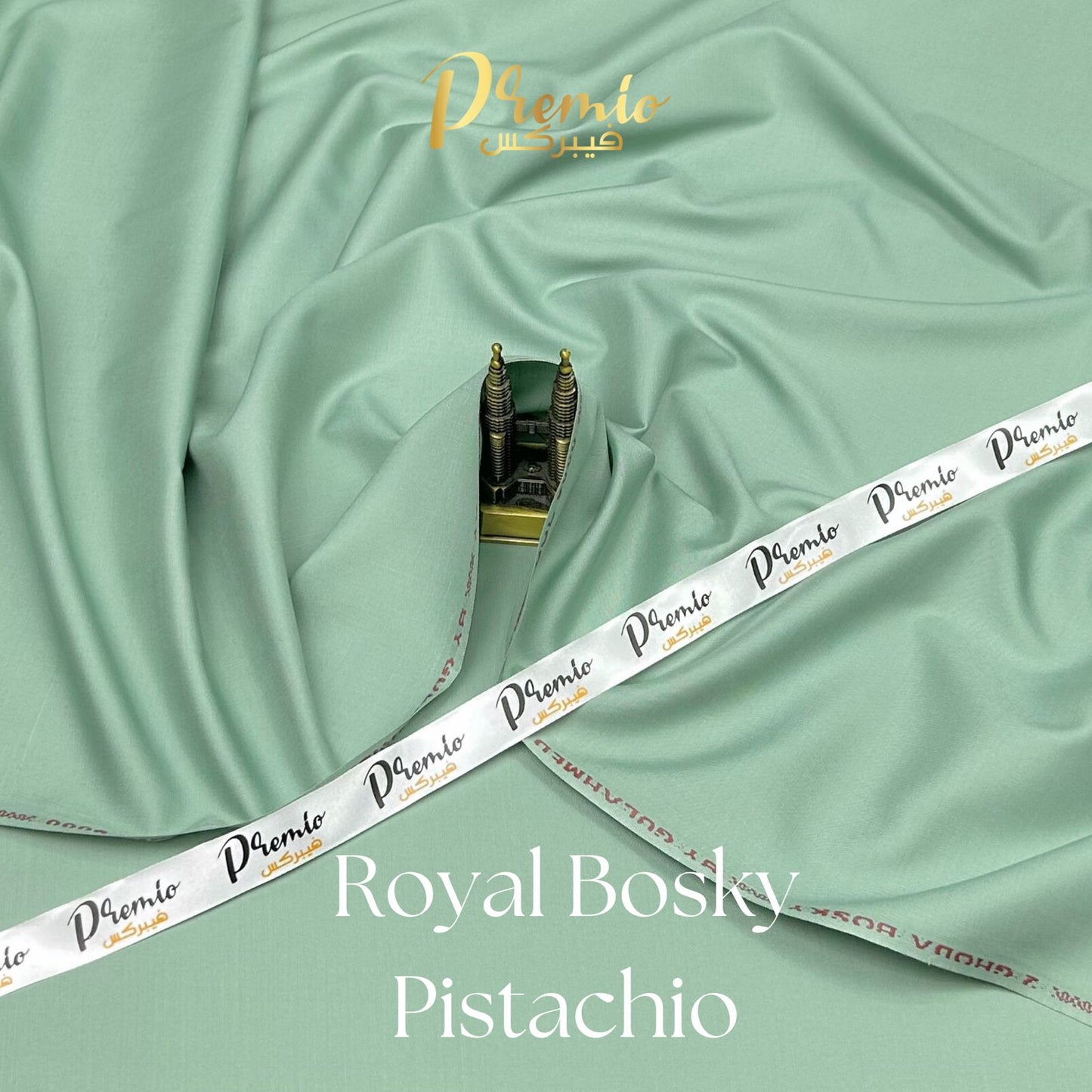 Premium Wash & Wear Bosky Finish - Pistachio