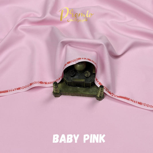 Premium Wash & Wear Bosky Finish - Baby Pink