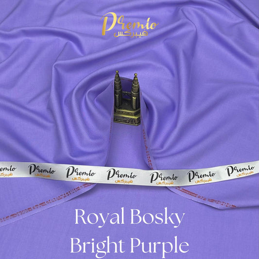 Premium Wash & Wear Bosky Finish - Bright Purple