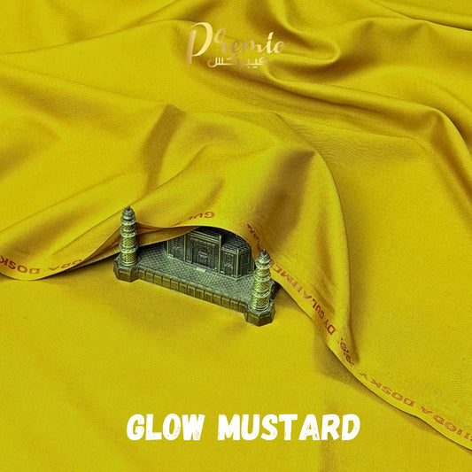 Premium Wash & Wear Bosky Finish - Glow Mustard