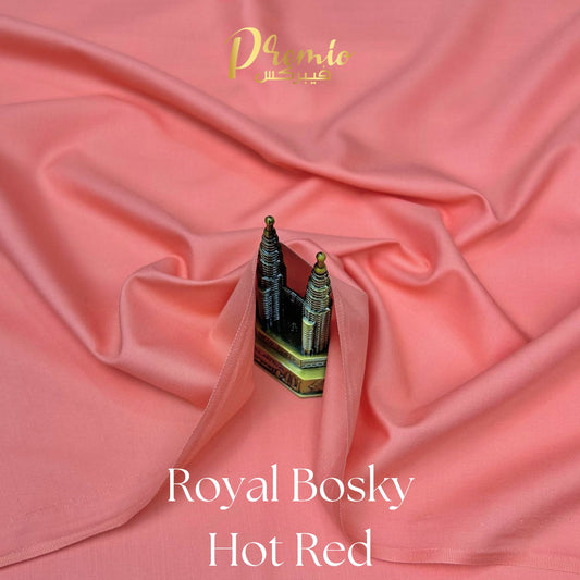 Premium Wash & Wear Bosky Finish - Hot Red