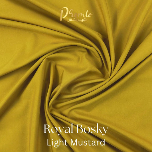Premium Wash & Wear Bosky Finish - Light Mustard