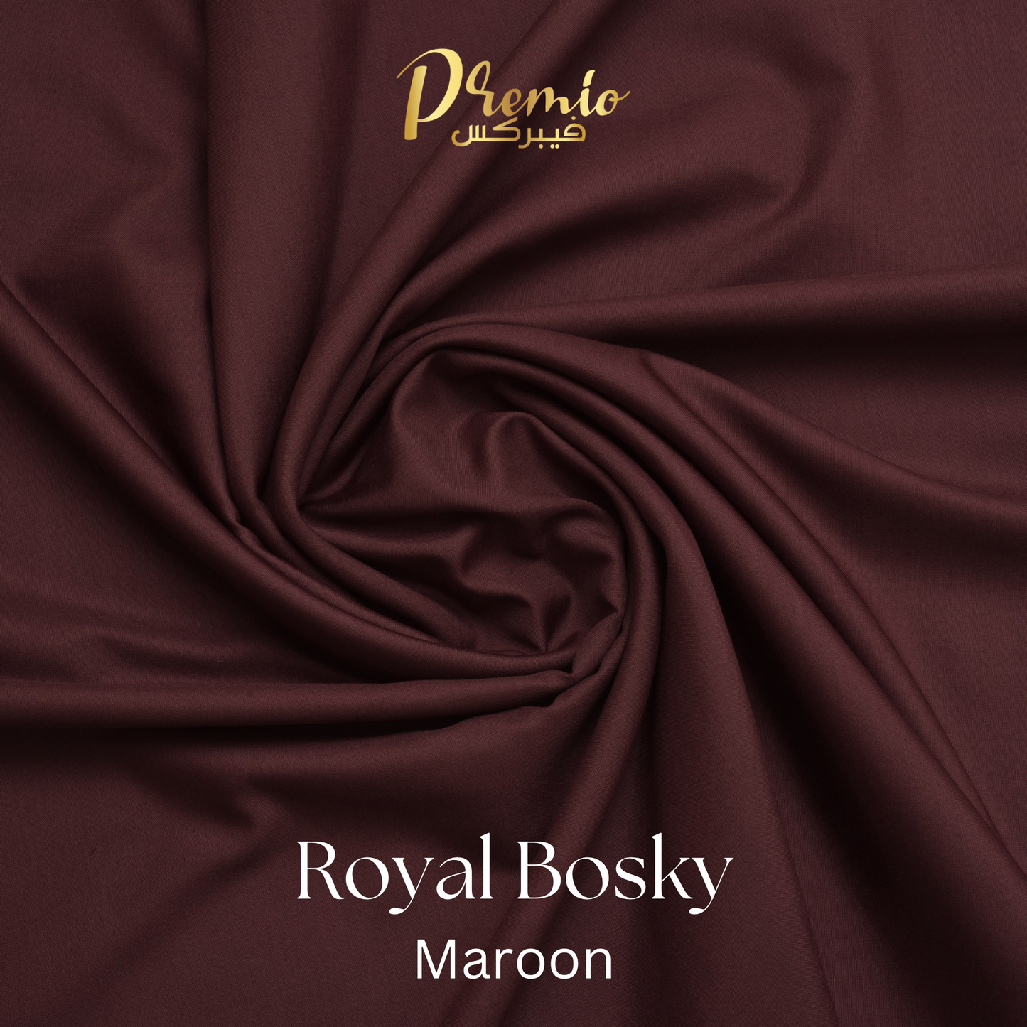 Premium Wash & Wear Bosky Finish - Maroon