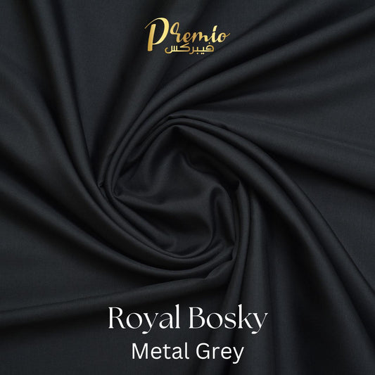 Premium Wash & Wear Bosky Finish - Metal Grey
