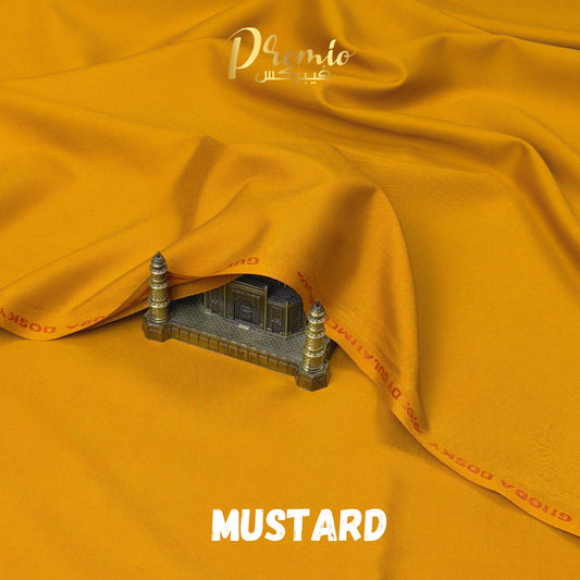 Premium Wash & Wear Bosky Finish - New Mustard
