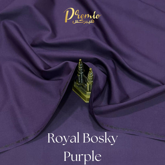 Premium Wash & Wear Bosky Finish - Purple