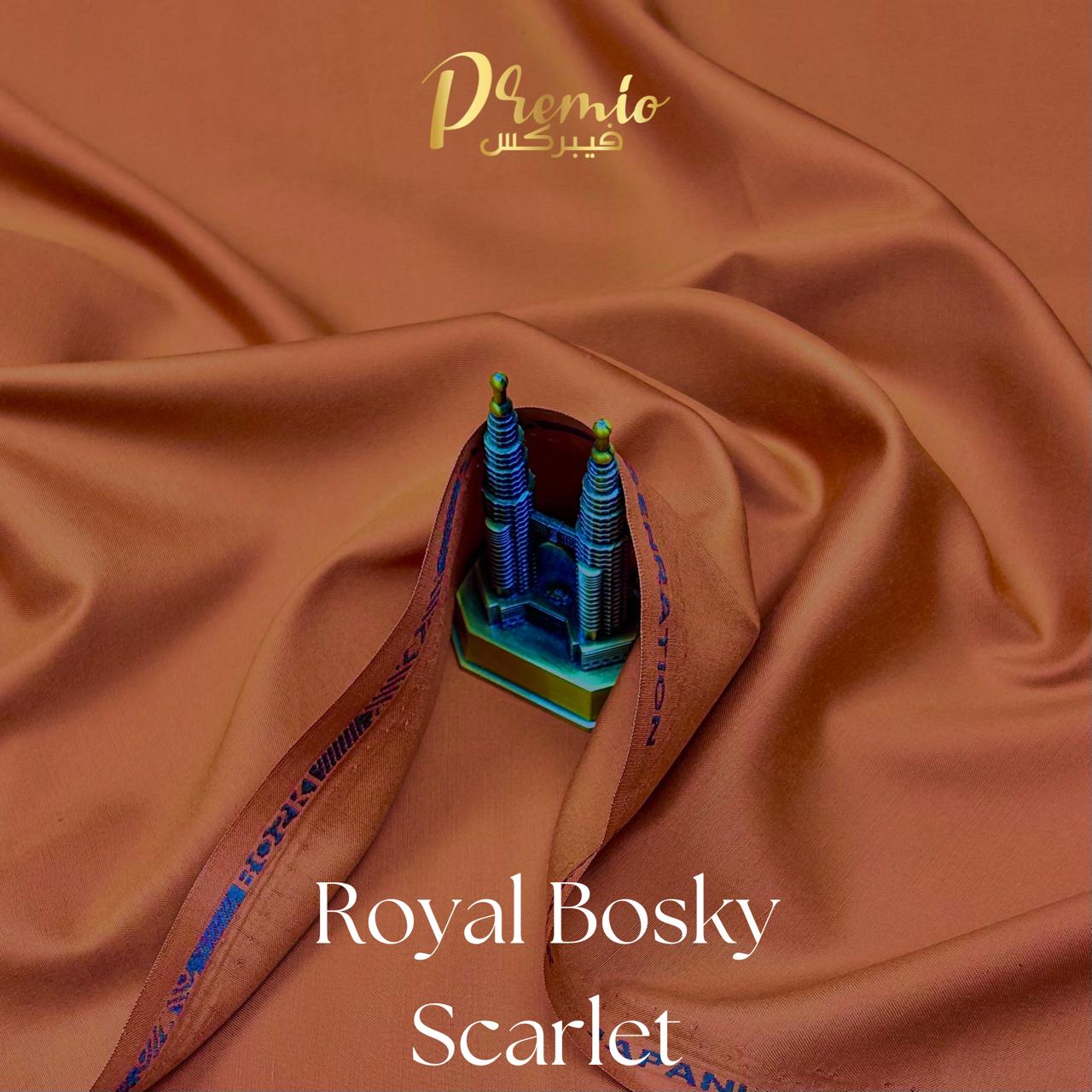 Premium Wash & Wear Bosky Finish - Scarlet