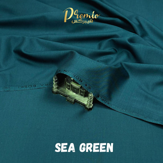 Premium Wash & Wear Bosky Finish - Sea Green