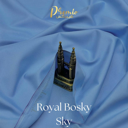 Premium Wash & Wear Bosky Finish - Sky