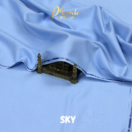 Premium Wash & Wear Bosky Finish - Sky