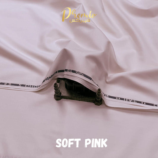 Premium Wash & Wear Bosky Finish - Soft Pink