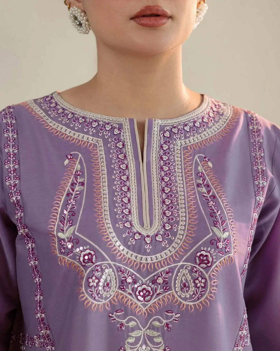 2 Piece Unstitched Heavy Embroidered Lawn Suit