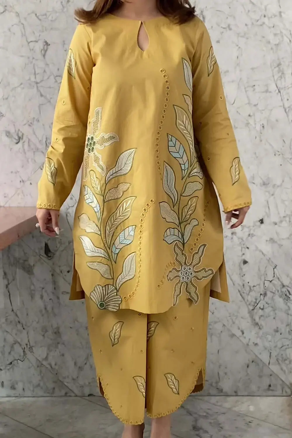 2 Piece Unstitched Heavy Embroidered Lawn Suit