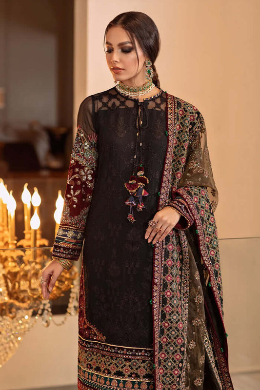 3 Piece Unstitched Heavy Embroidered Lawn Suit (Full Embroidered Organza Dupatta)