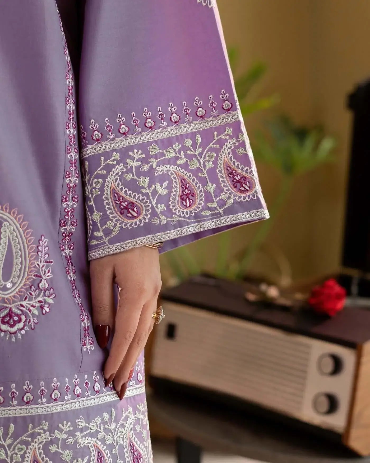 2 Piece Unstitched Heavy Embroidered Lawn Suit